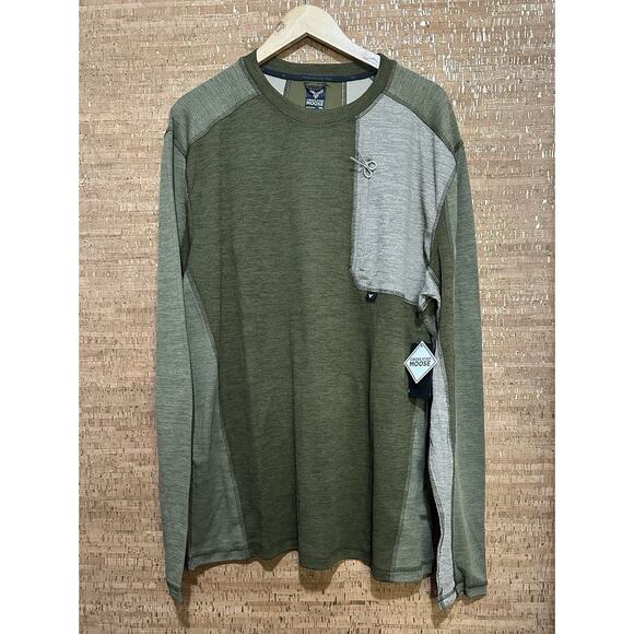 Cross Eyed Moose Other - Cross Eyed Moose, Long Sleeve, Men’s Shirt Green XXL